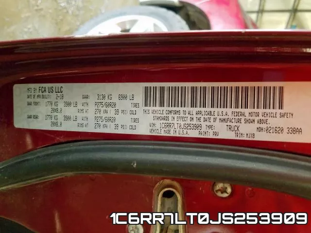 1C6RR7LT0JS253909 фото 2