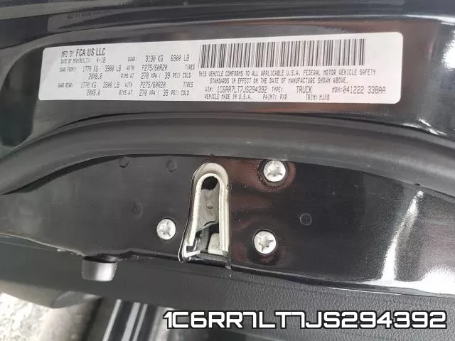 1C6RR7LT7JS294392 фото 2