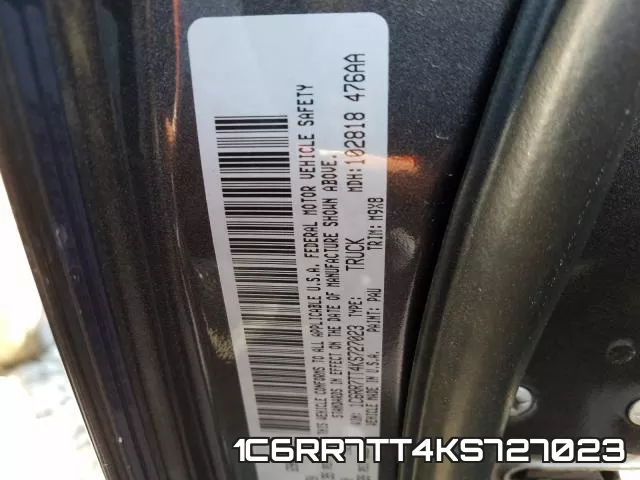 1C6RR7TT4KS727023 фото 2