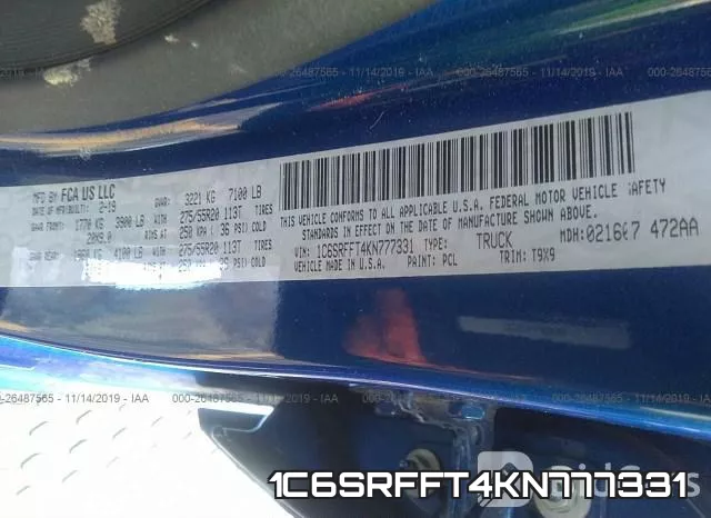 1C6SRFFT4KN777331 фото 10