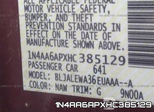 1N4AA6APXHC385129 фото 10