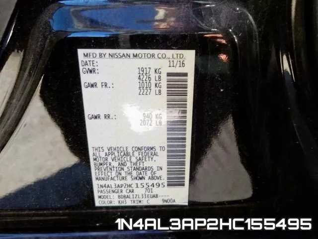 1N4AL3AP2HC155495 фото 2