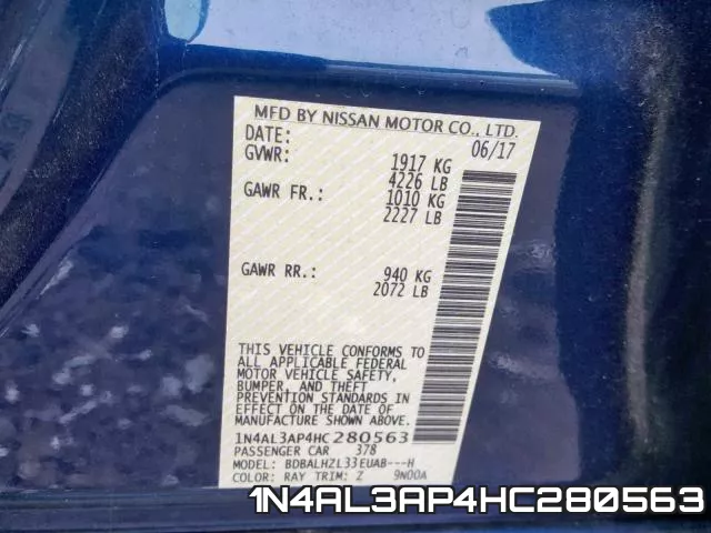 1N4AL3AP4HC280563 фото 2
