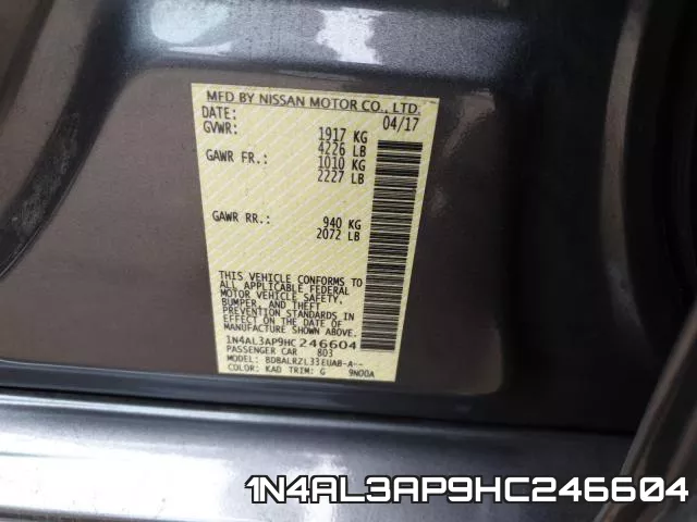 1N4AL3AP9HC246604 фото 2