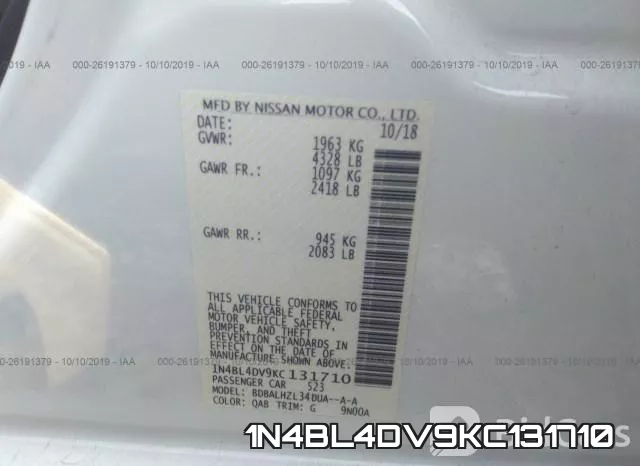 1N4BL4DV9KC131710 фото 10