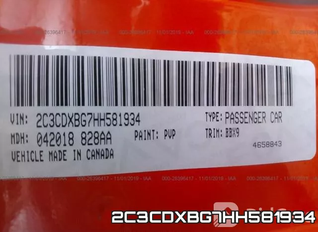 2C3CDXBG7HH581934 фото 10