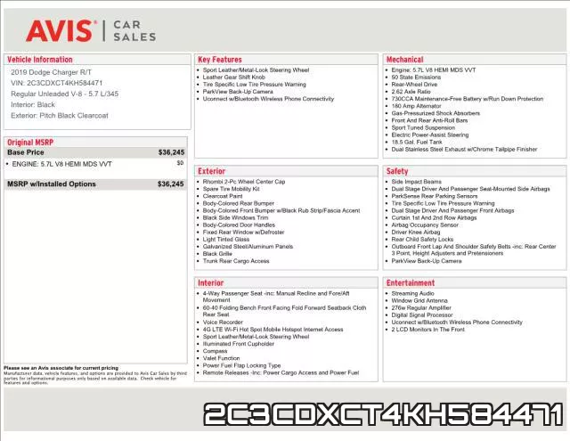 2C3CDXCT4KH584471 фото 2
