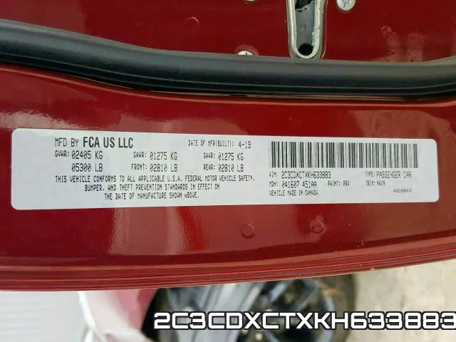 2C3CDXCTXKH633883 фото 2