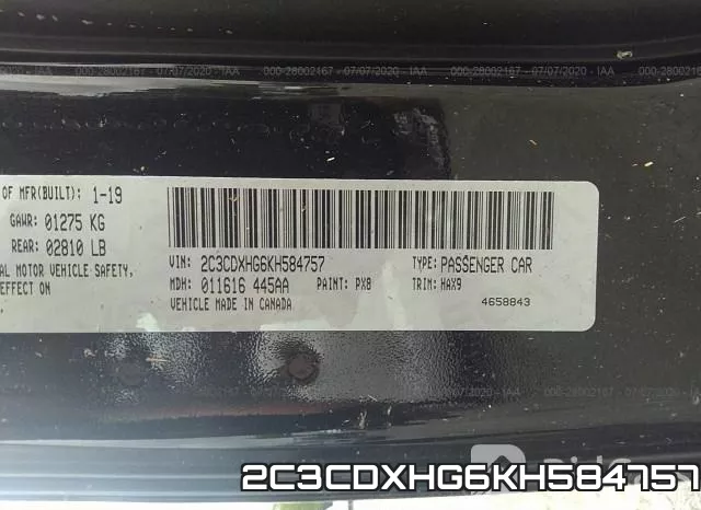 2C3CDXHG6KH584757 фото 10