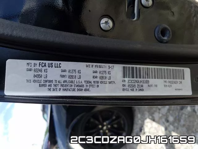 2C3CDZAG0JH161659 фото 2