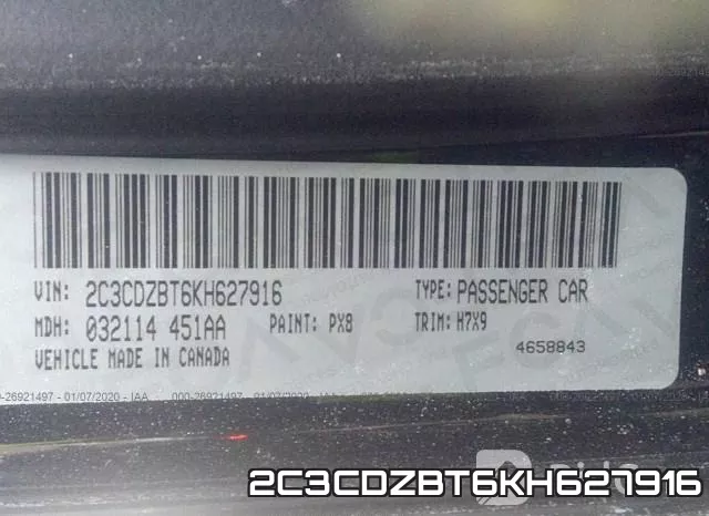 2C3CDZBT6KH627916 фото 10