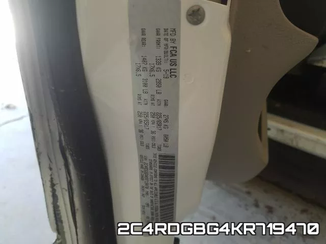 2C4RDGBG4KR719470 фото 2