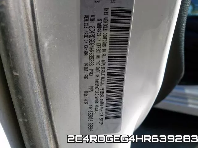 2C4RDGEG4HR639283 фото 2