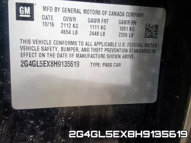 2G4GL5EX8H9135619 фото 2