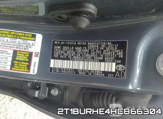 2T1BURHE4HC866304 фото 10