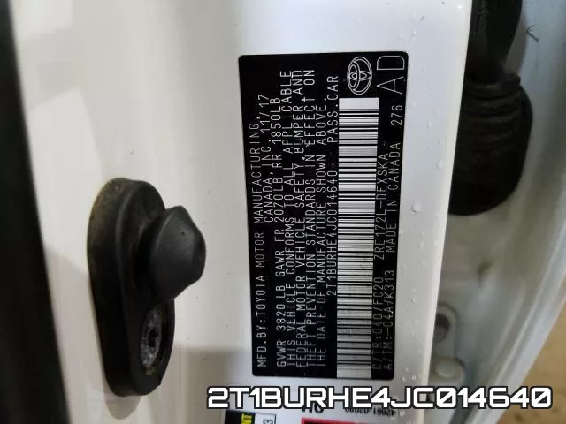 2T1BURHE4JC014640 фото 2