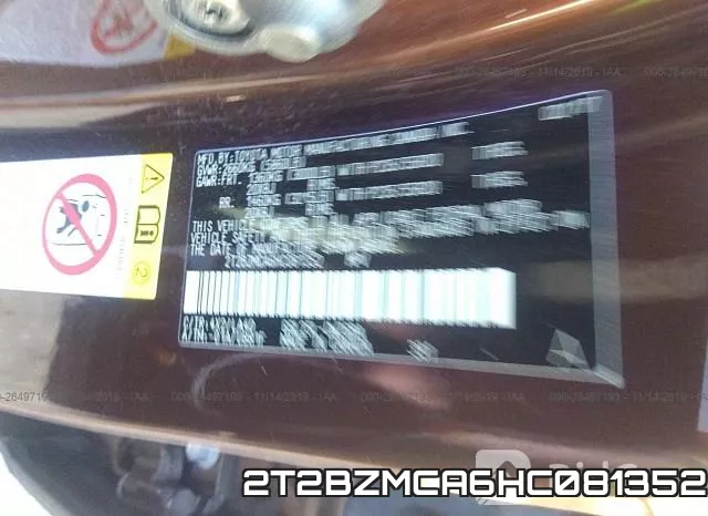 2T2BZMCA6HC081352 фото 9