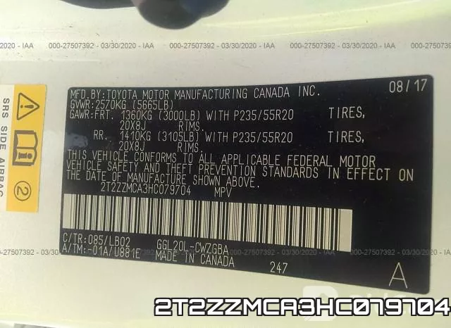 2T2ZZMCA3HC079704 фото 10