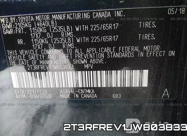 2T3RFREV1JW803833 фото 10