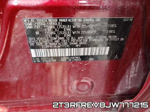 2T3RFREV8JW777215 фото 2