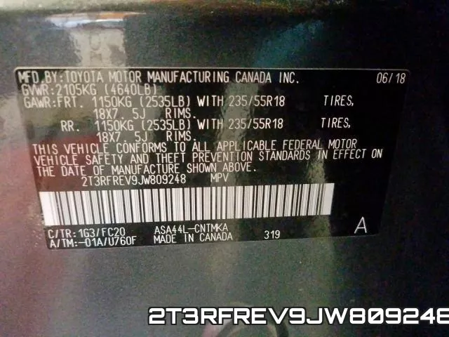 2T3RFREV9JW809248 фото 2