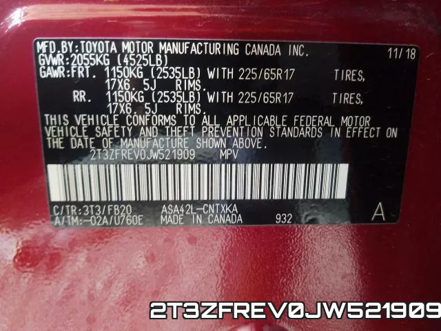 2T3ZFREV0JW521909 фото 2