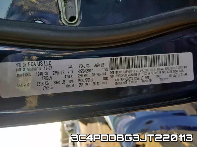3C4PDDBG3JT220113 фото 2