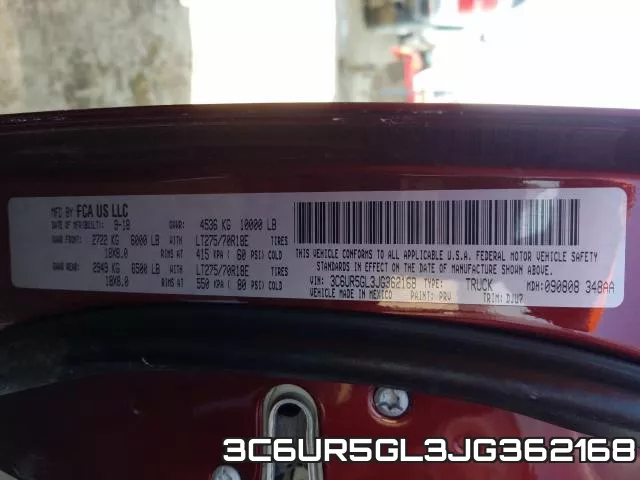 3C6UR5GL3JG362168 фото 2