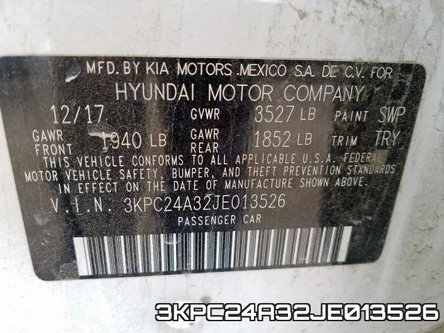 3KPC24A32JE013526 фото 2