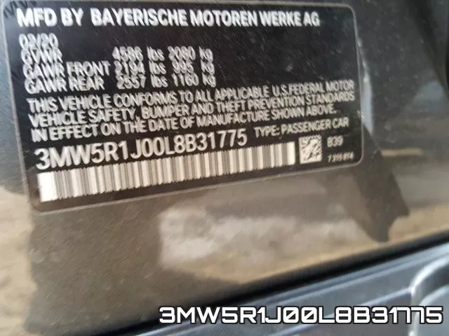 3MW5R1J00L8B31775 фото 2