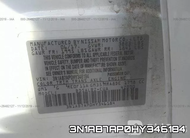3N1AB7AP0HY346184 фото 10