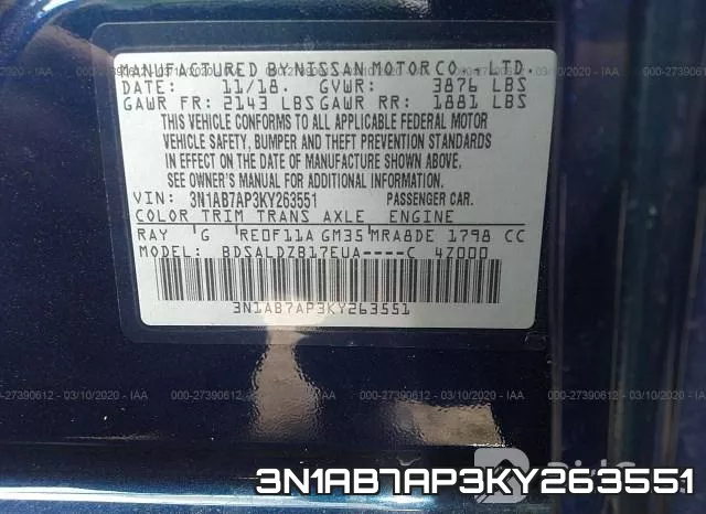 3N1AB7AP3KY263551 фото 10