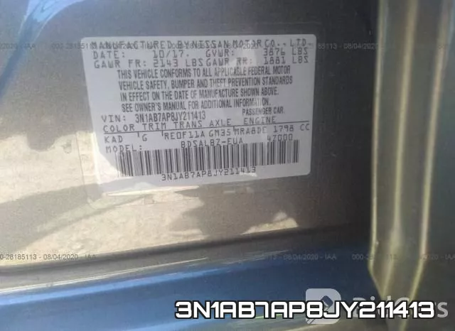 3N1AB7AP8JY211413 фото 10