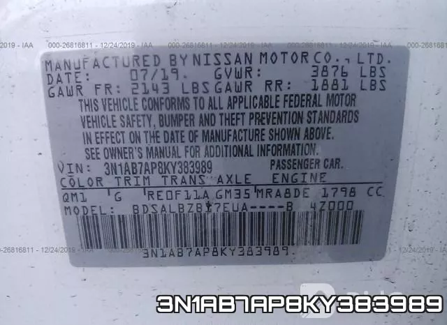 3N1AB7AP8KY383989 фото 10
