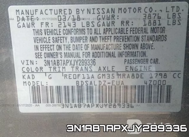 3N1AB7APXJY289336 фото 9