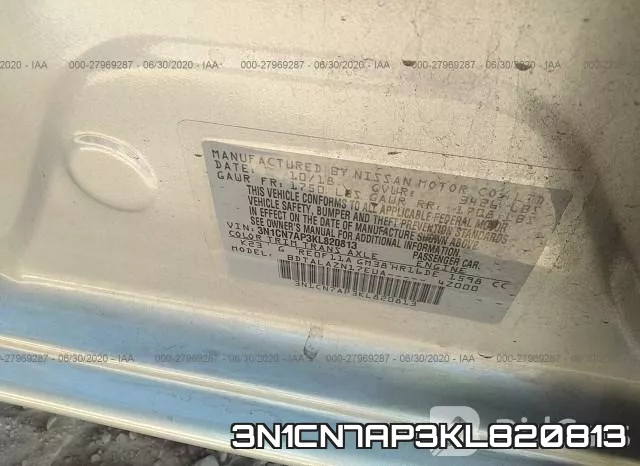 3N1CN7AP3KL820813 фото 10