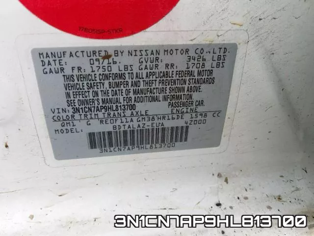 3N1CN7AP9HL813700 фото 2