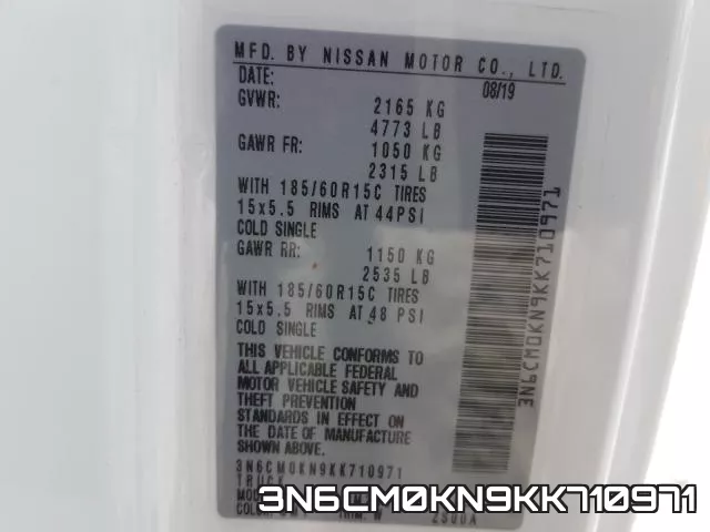 3N6CM0KN9KK710971 фото 2