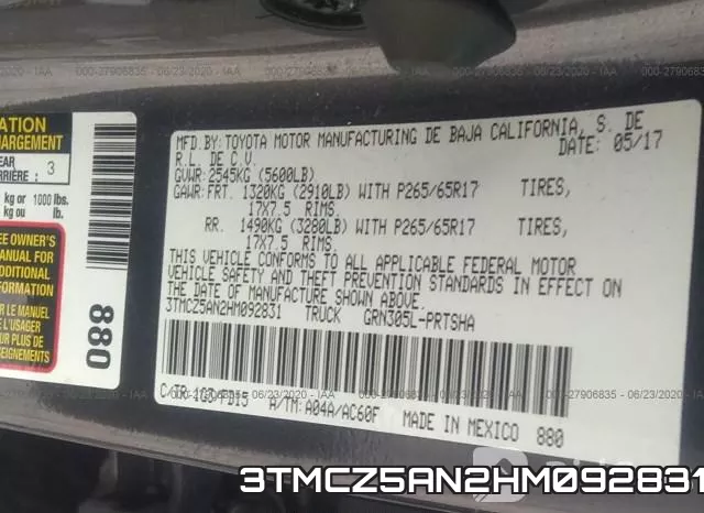 3TMCZ5AN2HM092831 фото 10