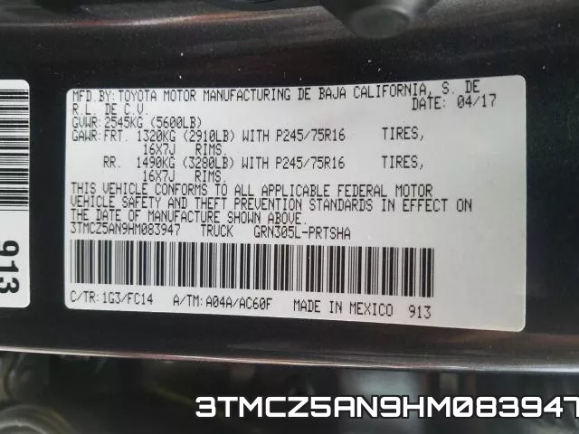 3TMCZ5AN9HM083947 фото 2