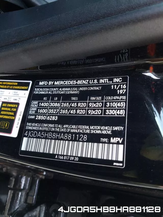 4JGDA5HB8HA881128 фото 2