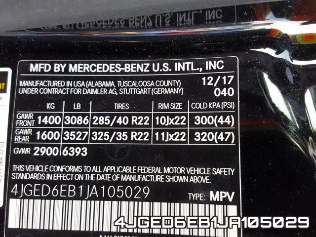 4JGED6EB1JA105029 фото 2