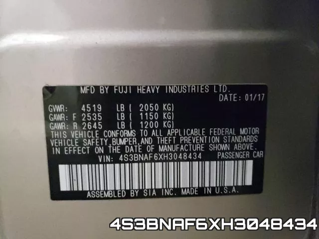 4S3BNAF6XH3048434 фото 2