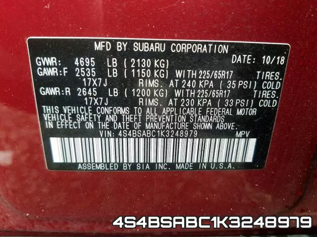 4S4BSABC1K3248979 фото 2