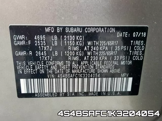 4S4BSAFC1K3204054 фото 2