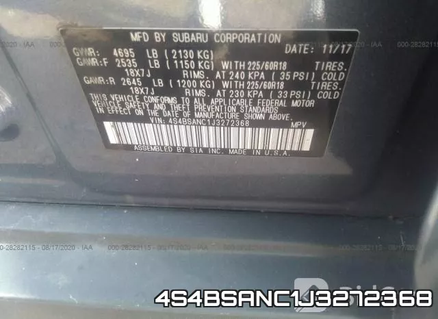 4S4BSANC1J3272368 фото 10