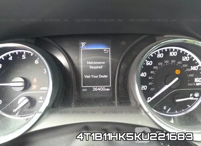 4T1B11HK5KU221683 фото 8