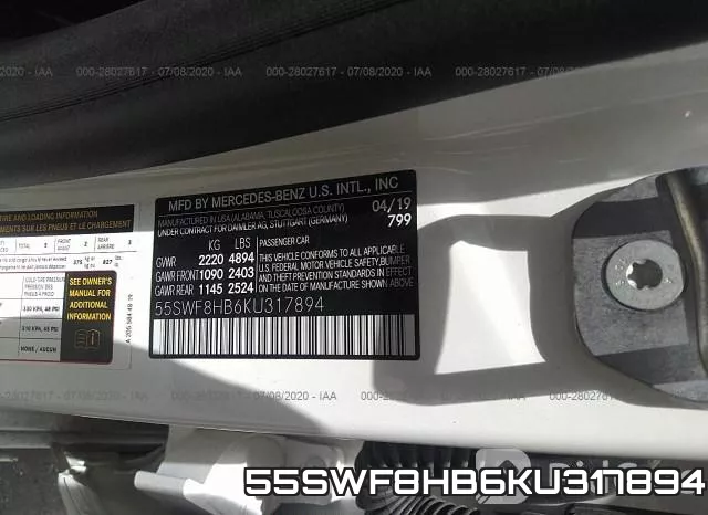 55SWF8HB6KU317894 фото 10