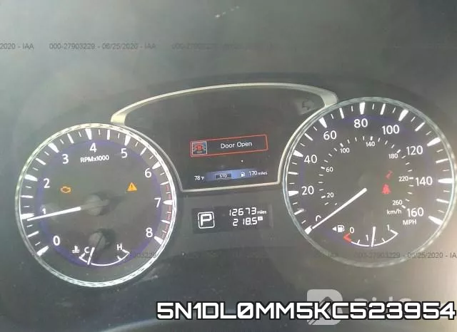 5N1DL0MM5KC523954 фото 8