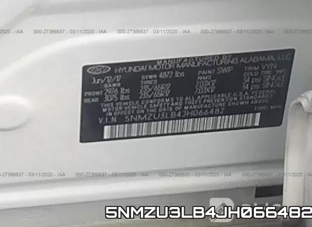 5NMZU3LB4JH066482 фото 10